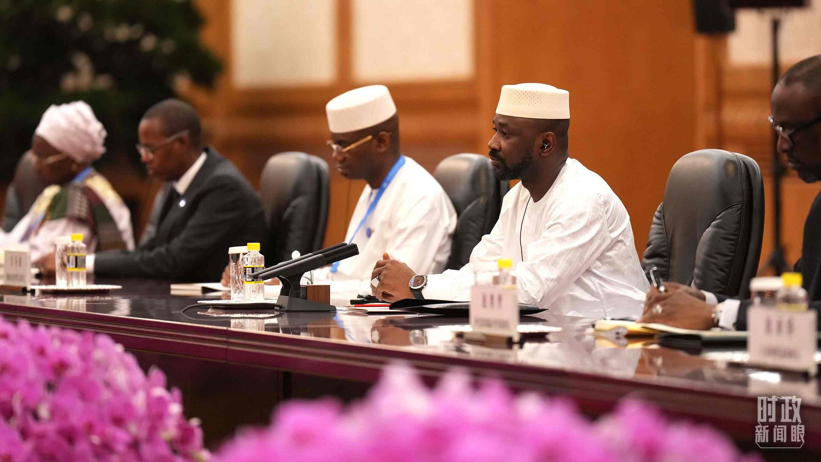 △馬里總統(tǒng)戈伊塔。（總臺記者李晉拍攝）