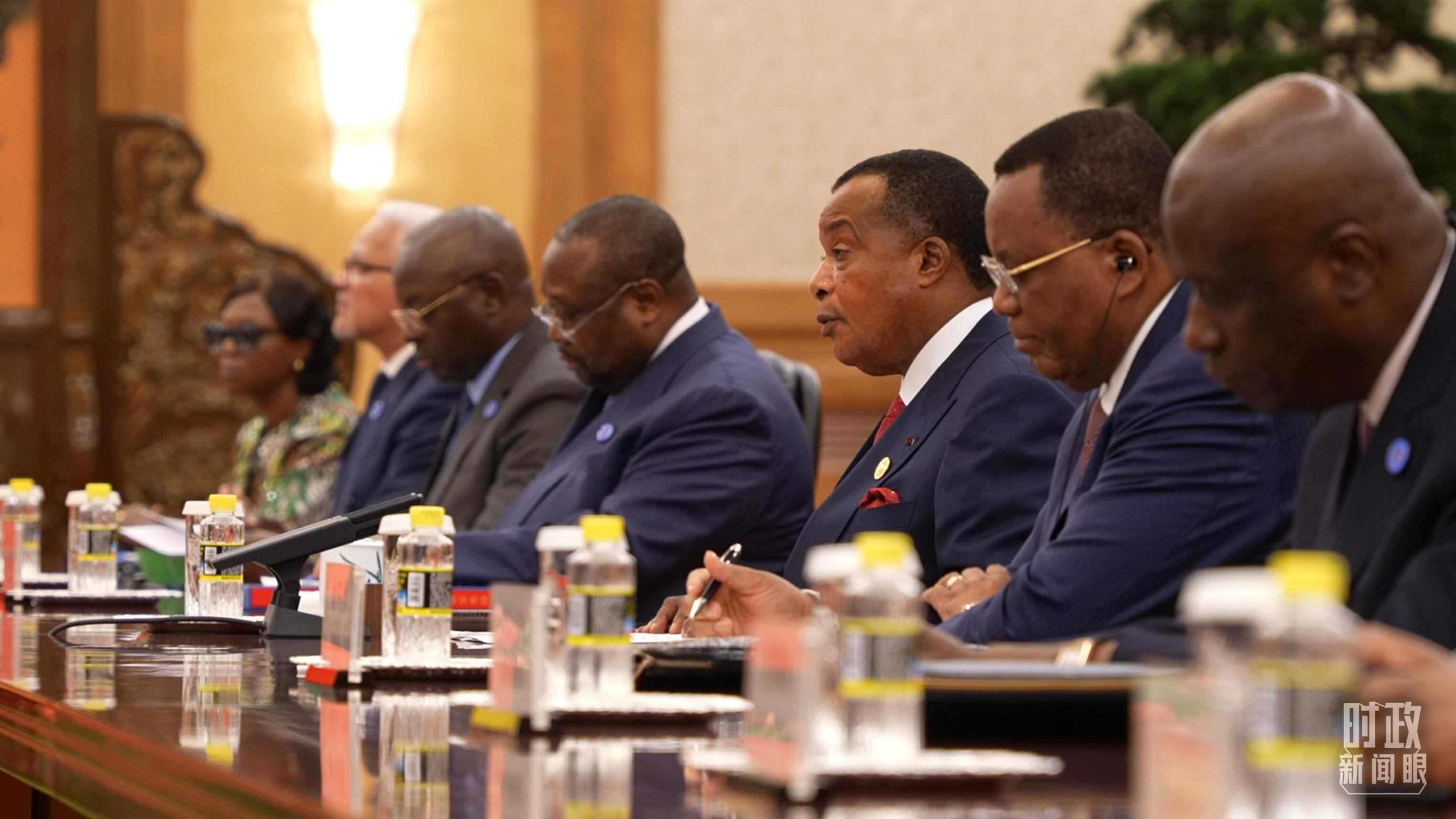 剛果（布）總統(tǒng)薩蘇。（總臺(tái)央視記者蔣碩拍攝）