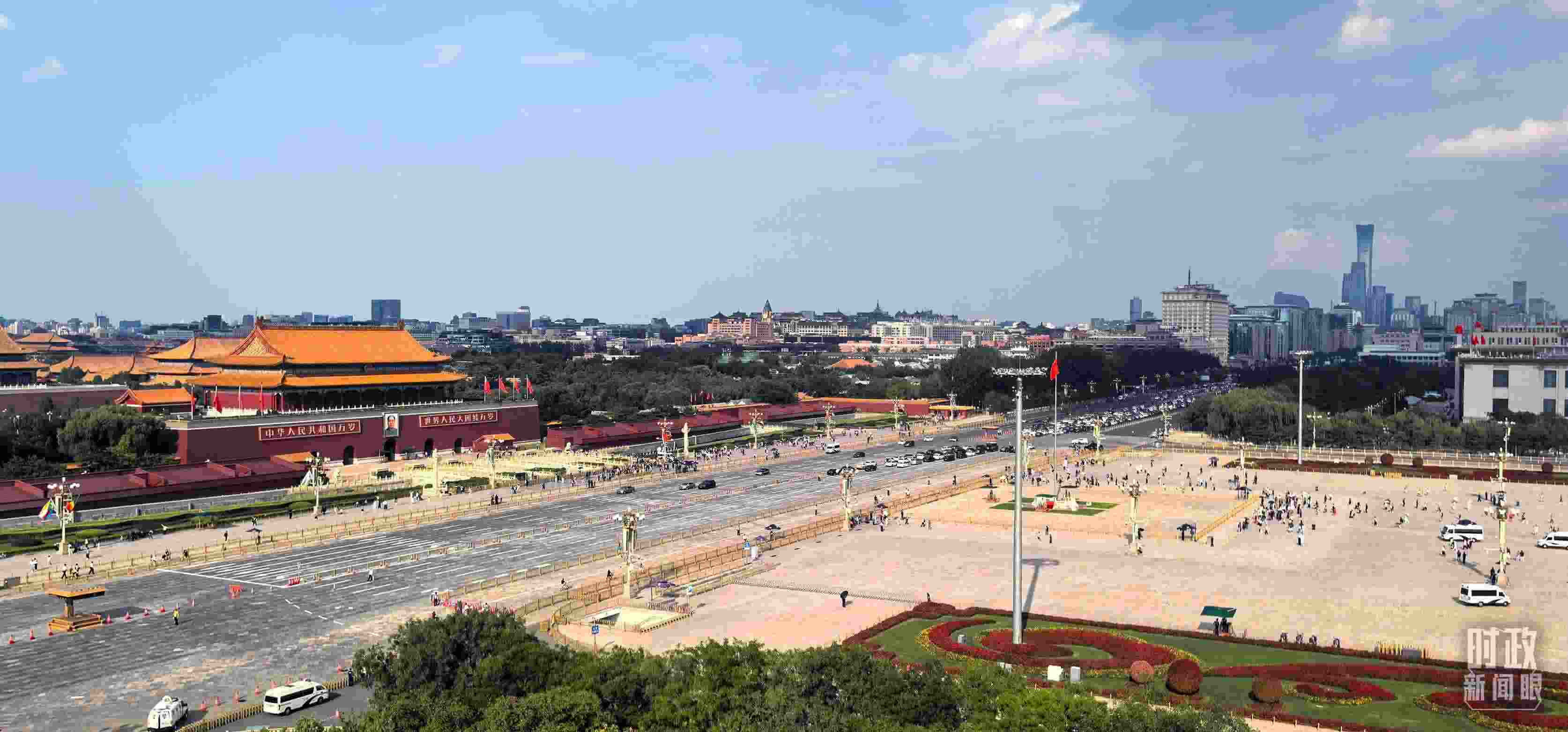 9月6日的天安門廣場。（總臺(tái)央視記者王子杭拍攝）