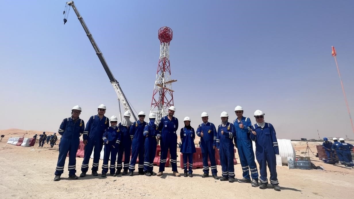 紅外線氣體監(jiān)測及智能預(yù)警系統(tǒng)安裝現(xiàn)場，振華石油供圖