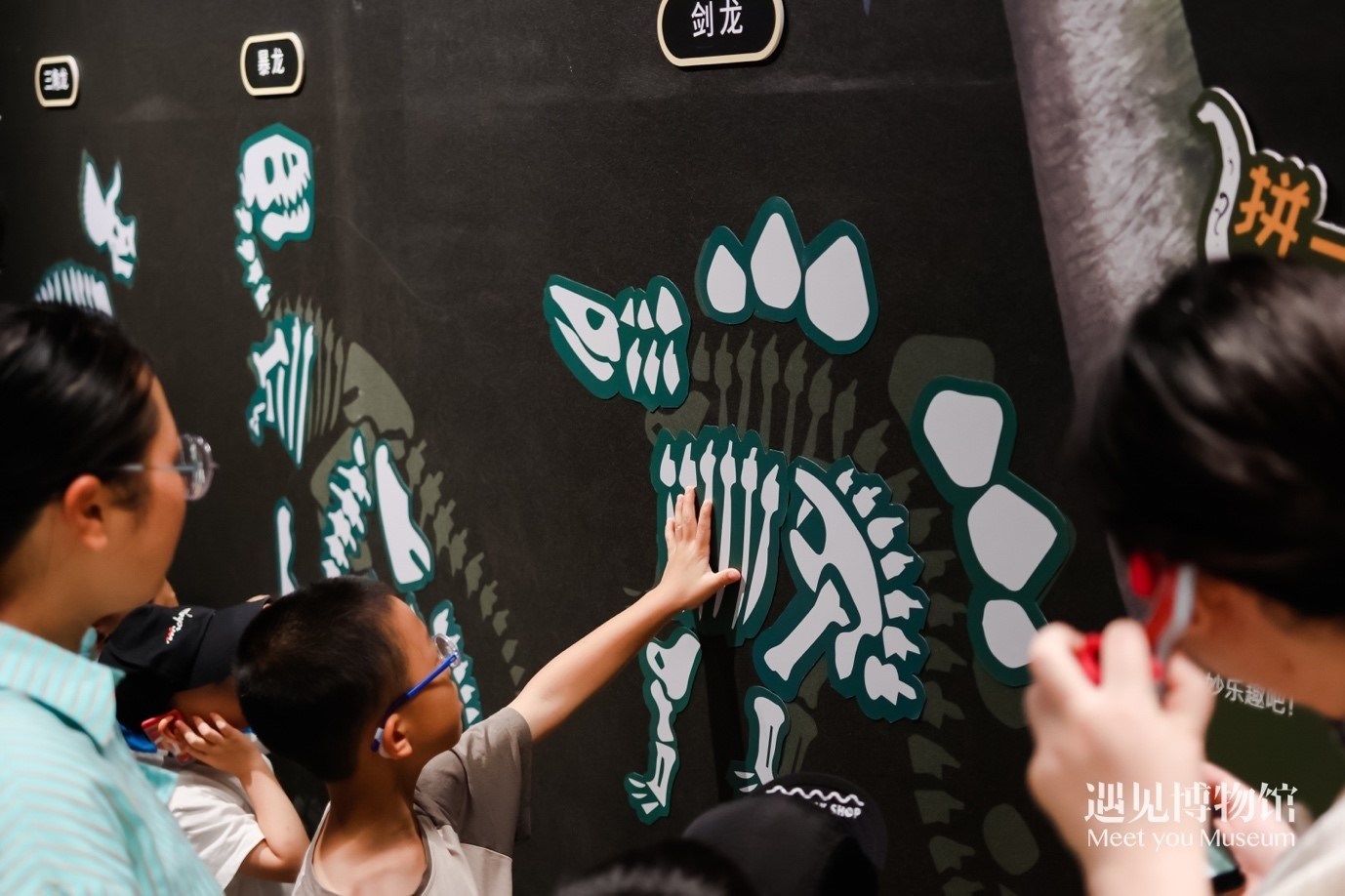 5. “2億年的地球記憶——恐龍化石特展”互動(dòng)區(qū)域。遇見博物館供圖