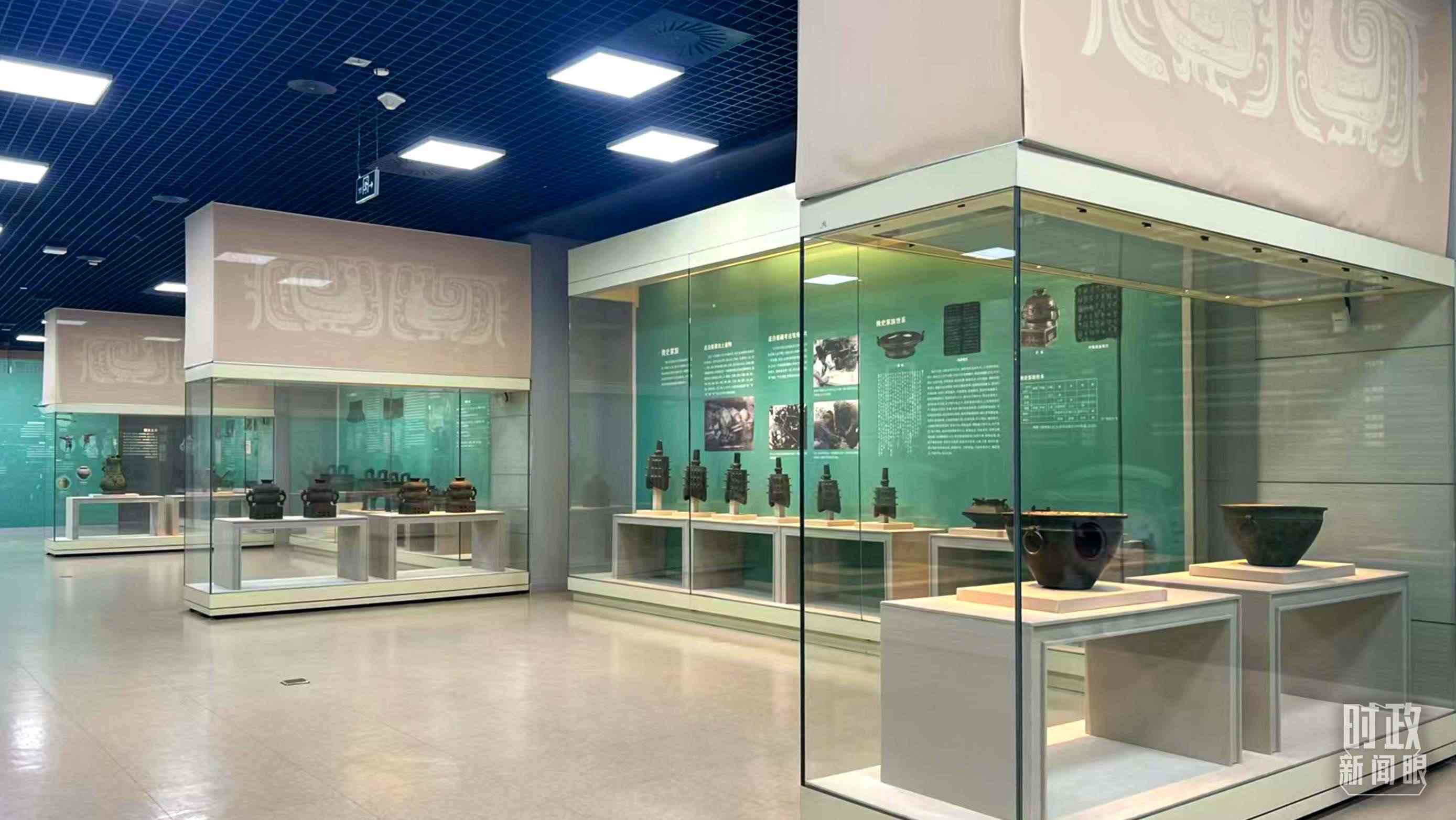 △ 寶雞青銅器博物院內(nèi)展陳。（總臺(tái)記者崔剛拍攝）