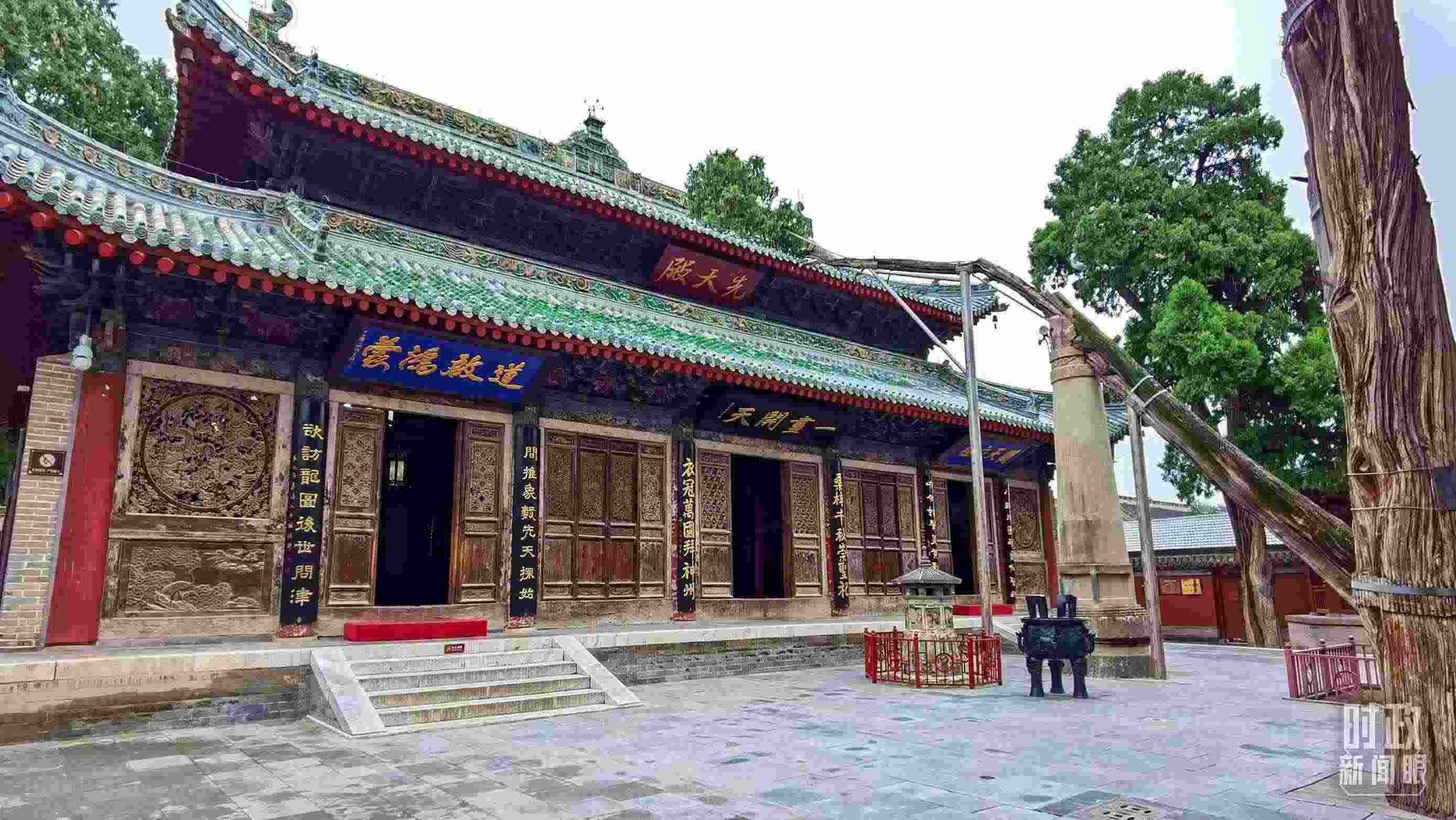 △ 伏羲廟。（總臺(tái)央視記者郭鴻拍攝）