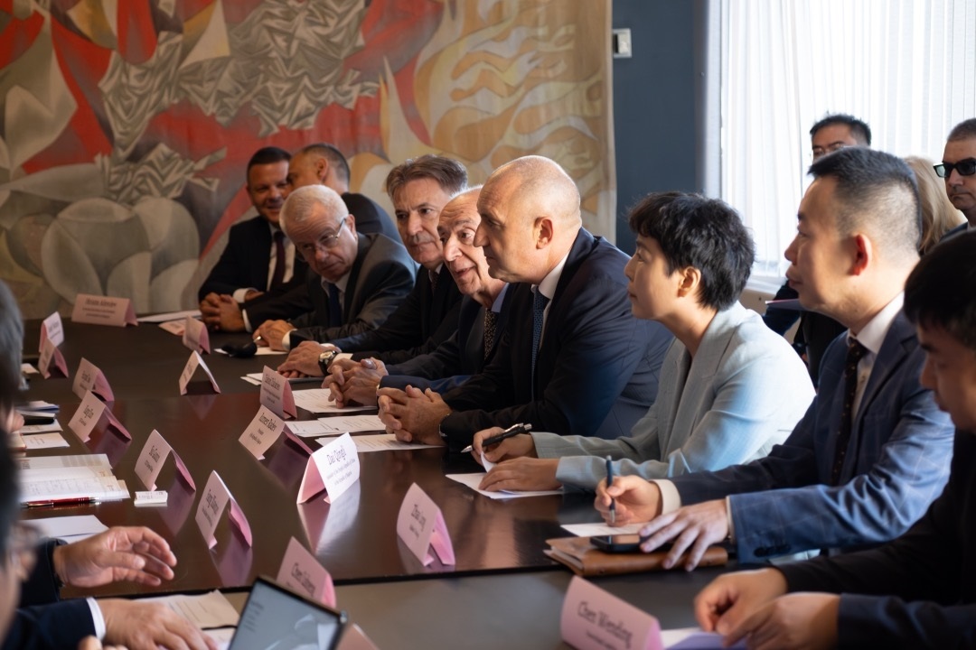 會議現(xiàn)場。中國駐保加利亞大使館供圖。