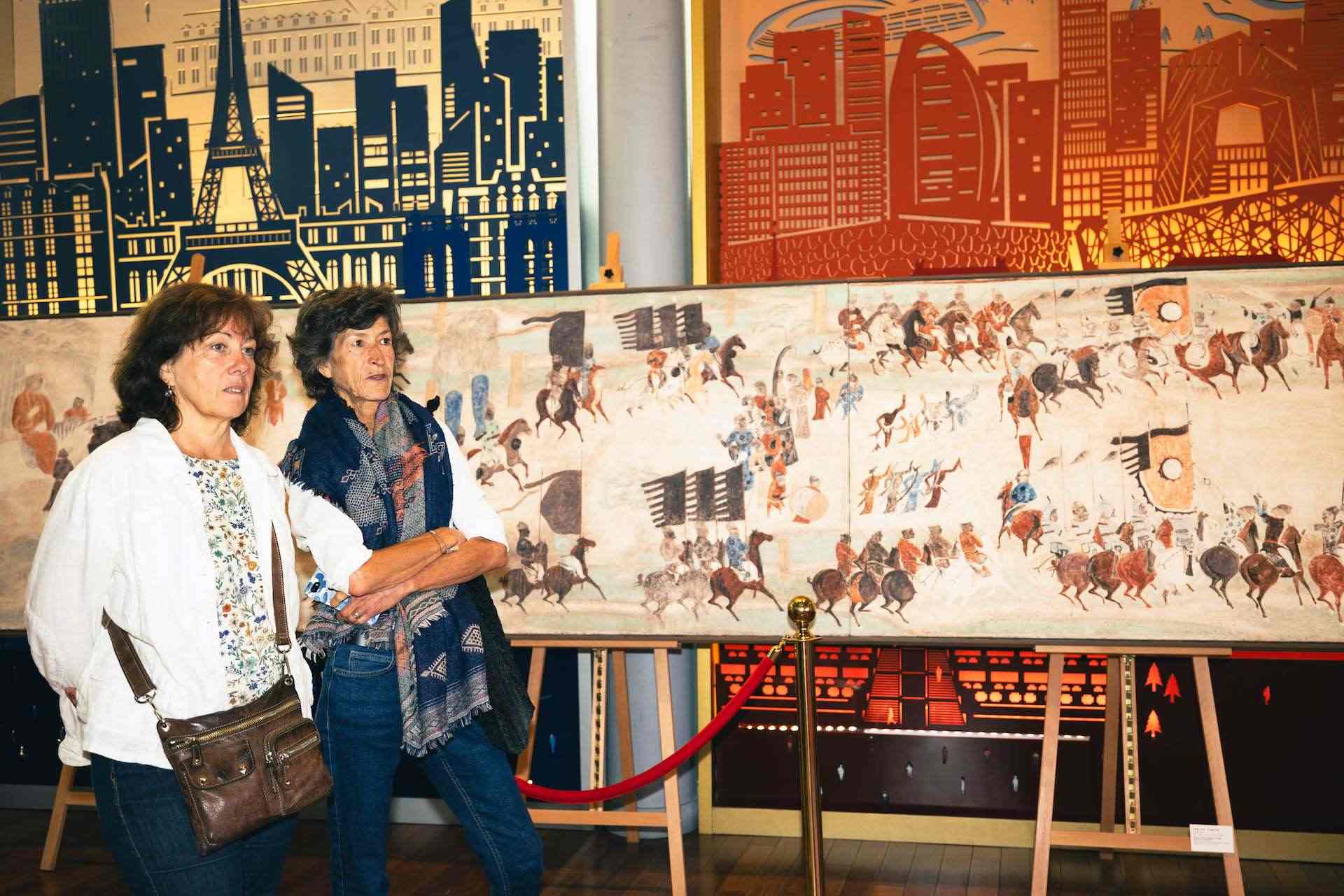 “絲路丹青——絲綢之路沿線壁畫傳摹展”在巴黎中國文化中心隆重開幕。中國藝術(shù)研究院供圖