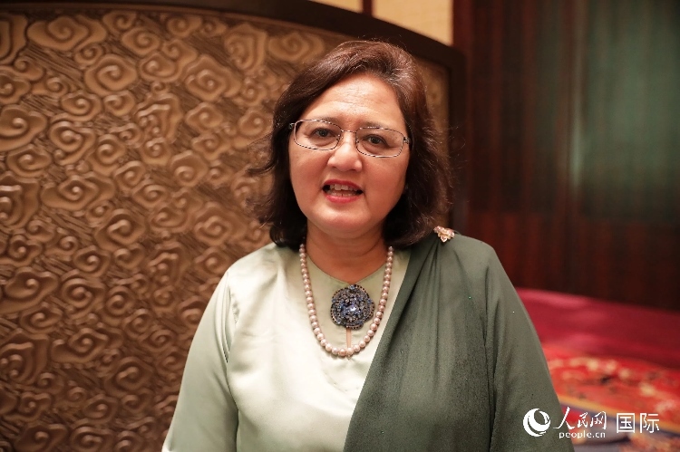 馬來西亞高教部高教司司長阿茲琳達接受人民網(wǎng)采訪。人民網(wǎng) 王婧攝