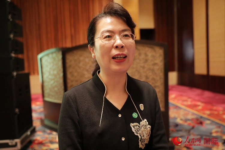 北京外國語大學亞洲學院院長、中國馬來研究中心主任蘇瑩瑩教授接受人民網(wǎng)采訪。人民網(wǎng) 王婧攝