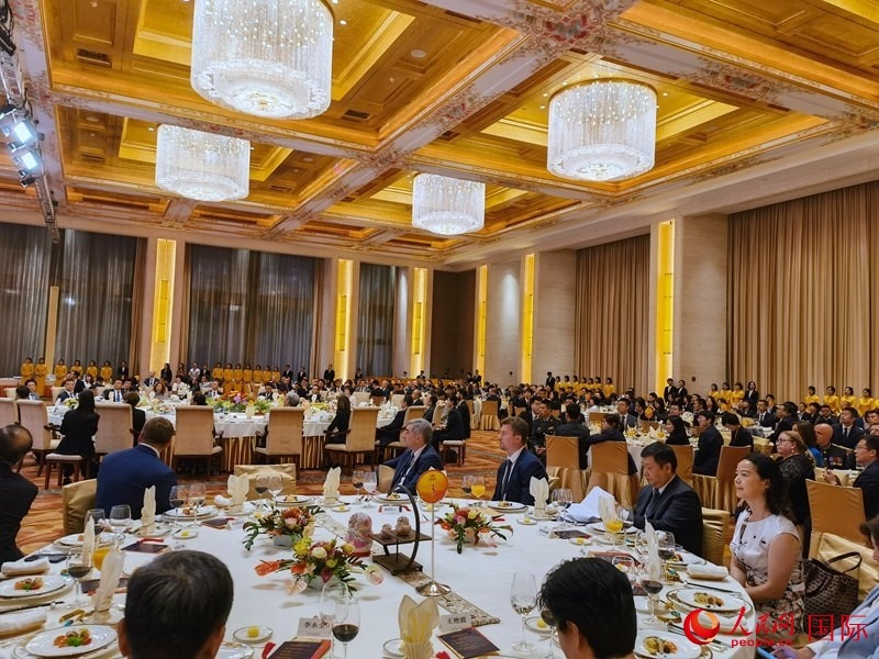 慶祝中俄建交75周年招待會在京舉行。人民網(wǎng)記者 李明琪攝