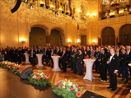 招待會(huì)現(xiàn)場。中國駐匈牙利大使館供圖