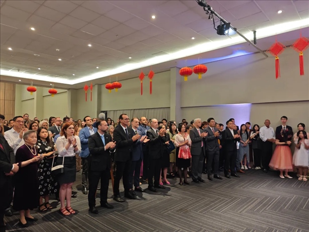 圖為招待會(huì)現(xiàn)場。 中國駐累西腓總領(lǐng)館供圖