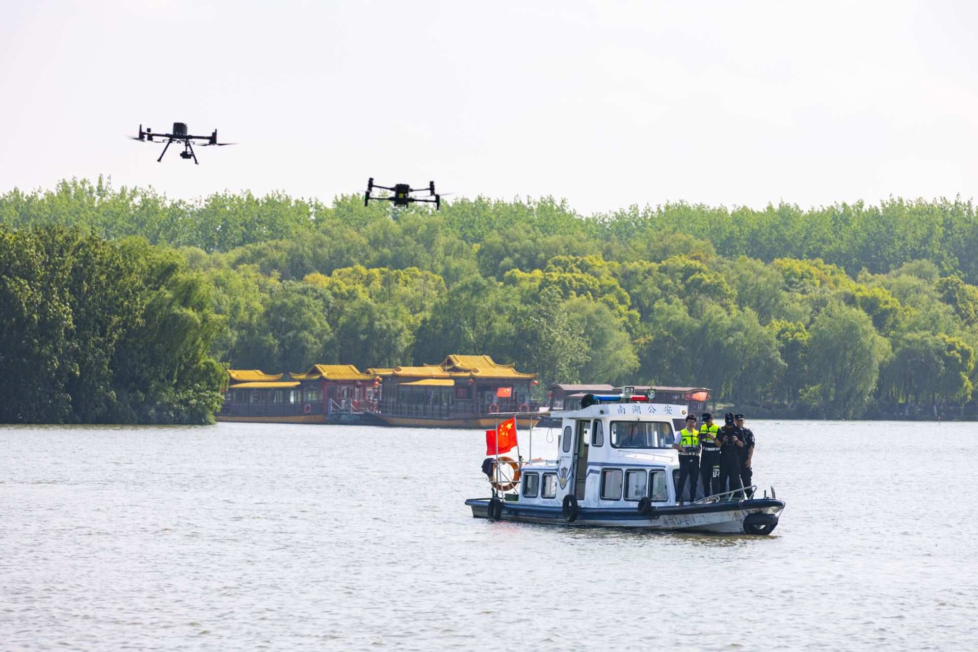 無人機(jī)義警隊。公安部供圖