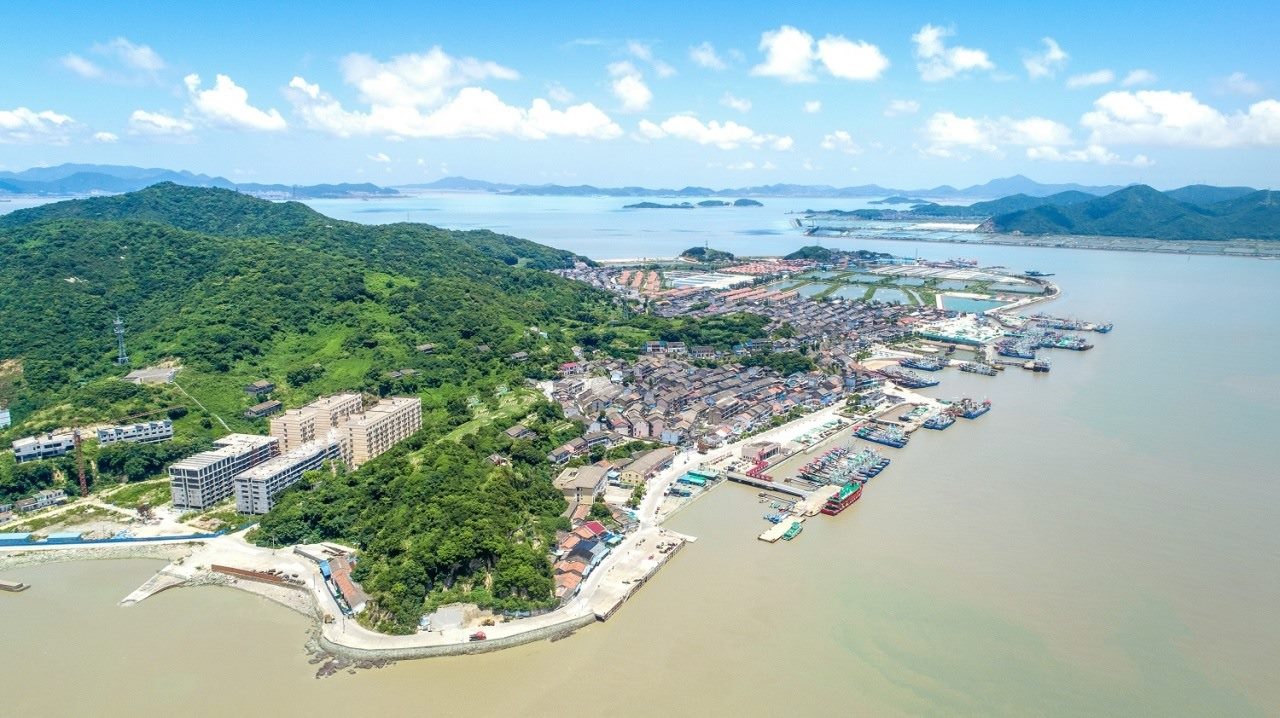 航拍視角看今日螞蟻島。螞蟻島管委會供圖