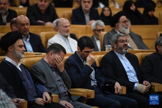 這是10月7日在伊朗首都德黑蘭拍攝的第七屆聲援巴勒斯坦兒童和青少年國際會議現(xiàn)場。新華社記者 沙達提 攝