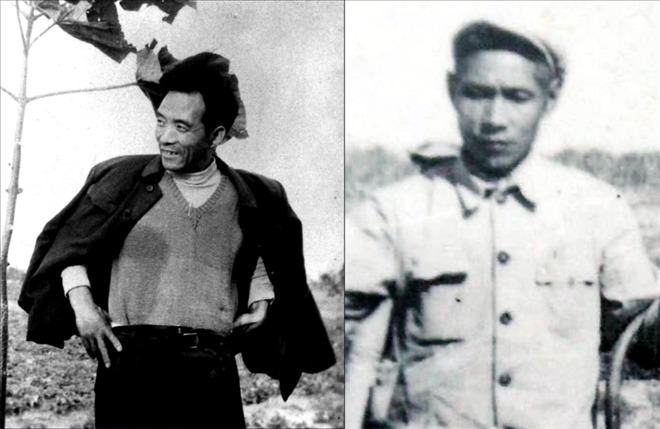 拼版照片：左圖為焦裕祿資料照片；右圖為谷文昌資料照片。