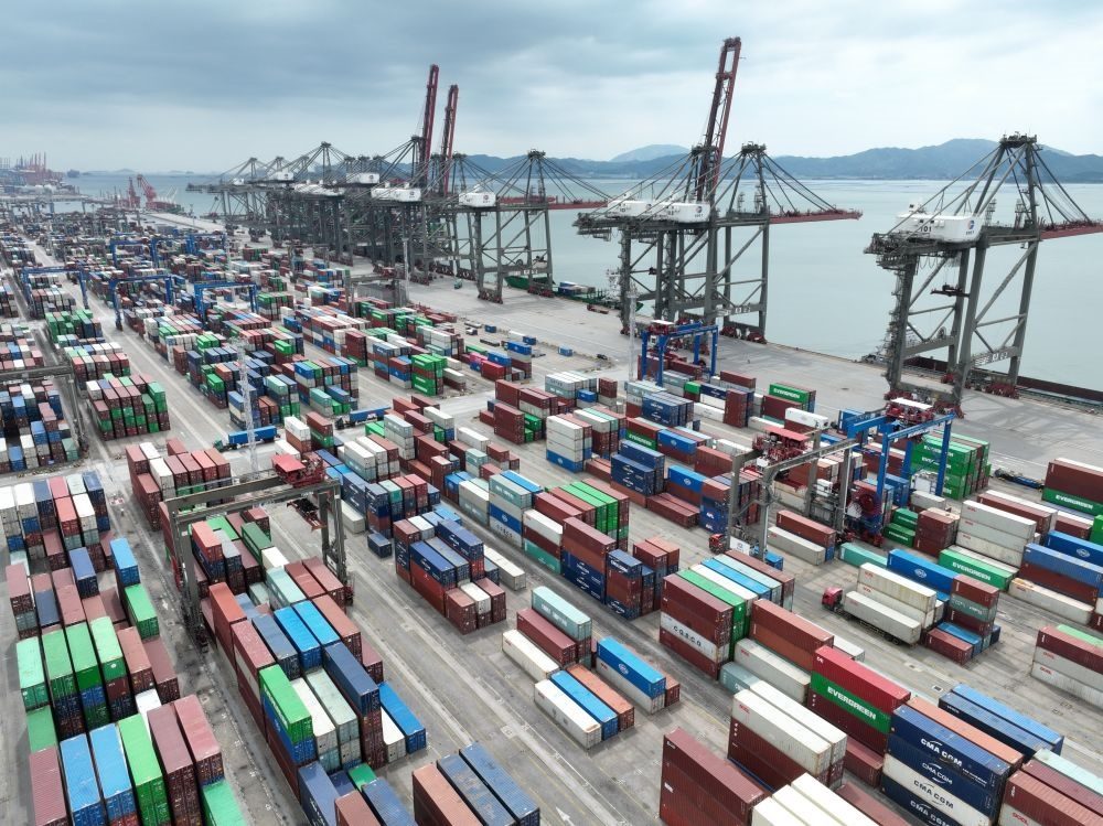 這是中國（福建）自由貿易試驗區(qū)廈門片區(qū)內的廈門遠海碼頭（2024年9月5日攝）。