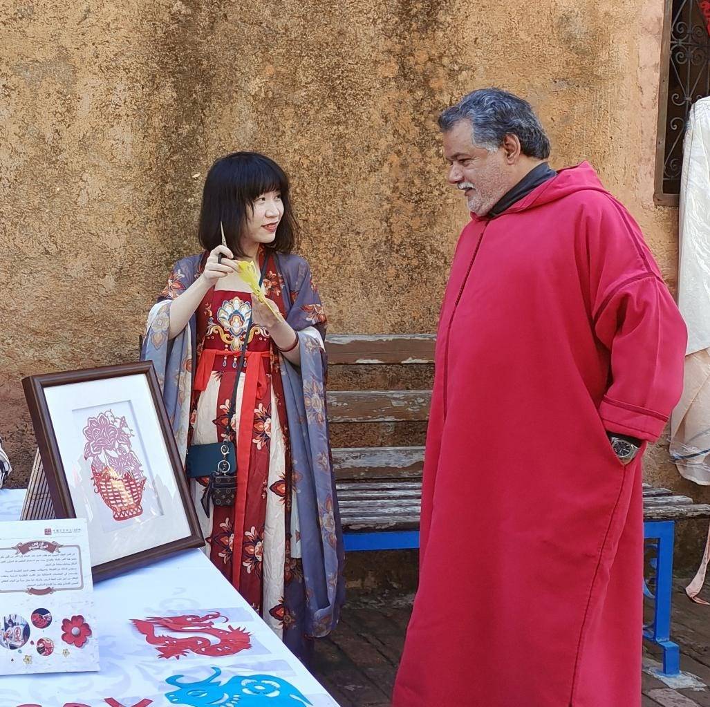 中國文化產(chǎn)品介紹。拉巴特中國文化中心供圖