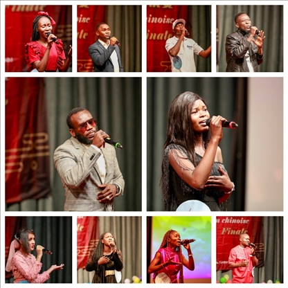 參與決賽的歌手。中國石油非洲公司供圖