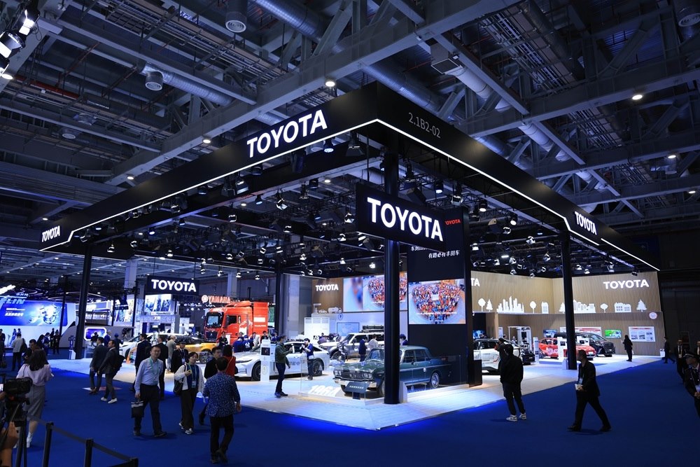 第七屆進博會豐田展臺。人民網(wǎng)記者 車柯蒙攝