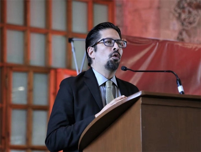 何塞·雷伊瓦作主旨發(fā)言。主辦方供圖