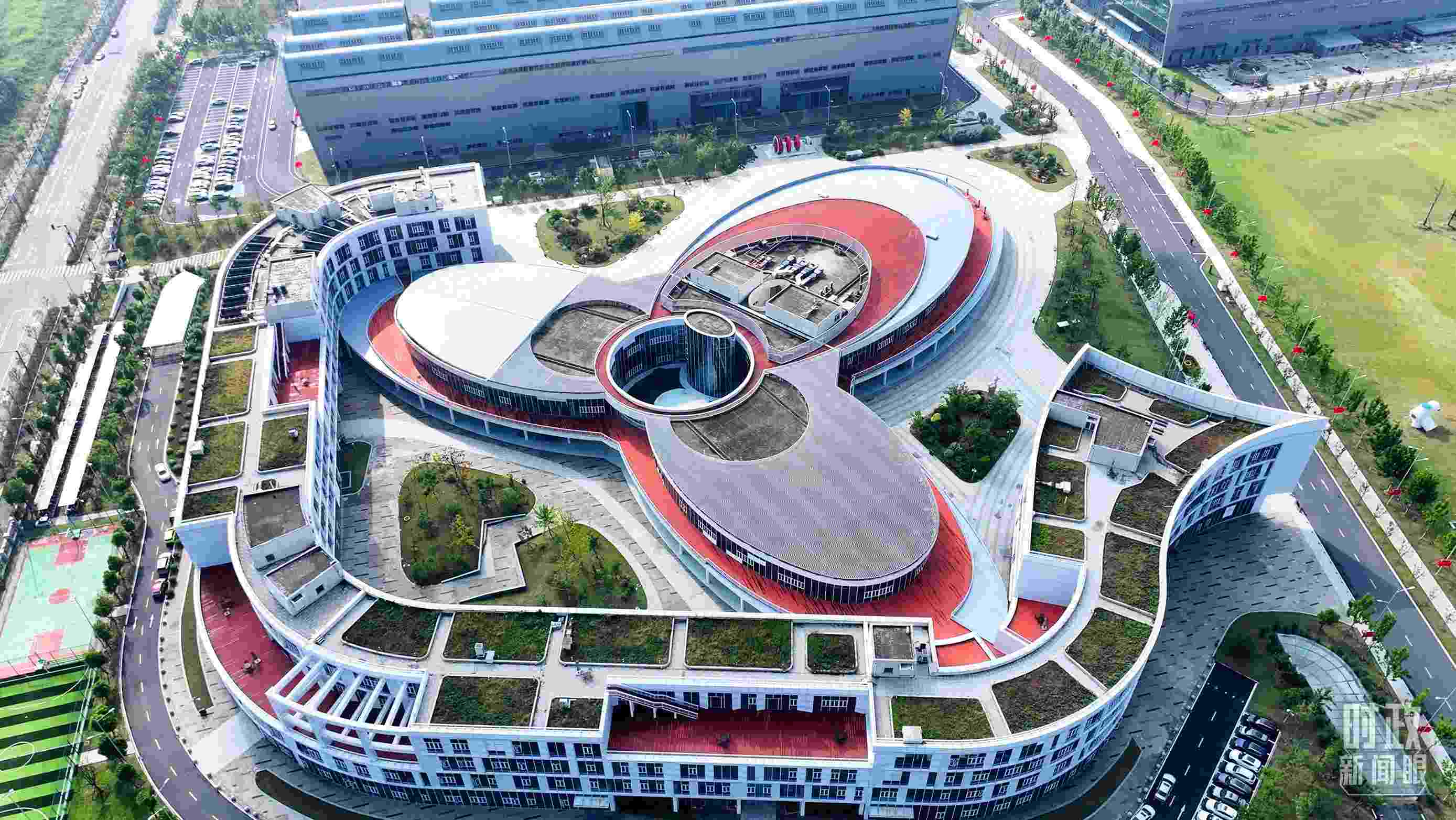 △位于合肥未來大科學城的聚變堆主機關鍵系統(tǒng)綜合研究設施園區(qū)。（總臺記者陳志猛拍攝）