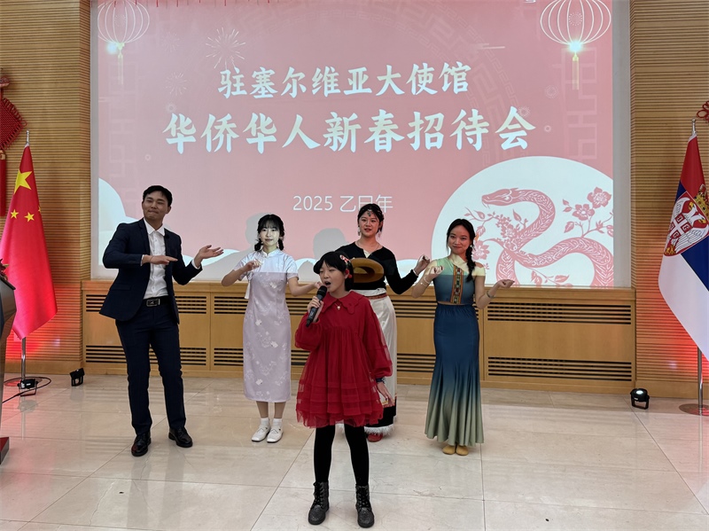 招待會現(xiàn)場表演。諾維薩德孔子學院供圖