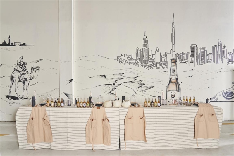 工廠內(nèi)設(shè)有互動(dòng)區(qū)，參觀訪客可以親手制作麥芽飲料，受訪對(duì)象供圖