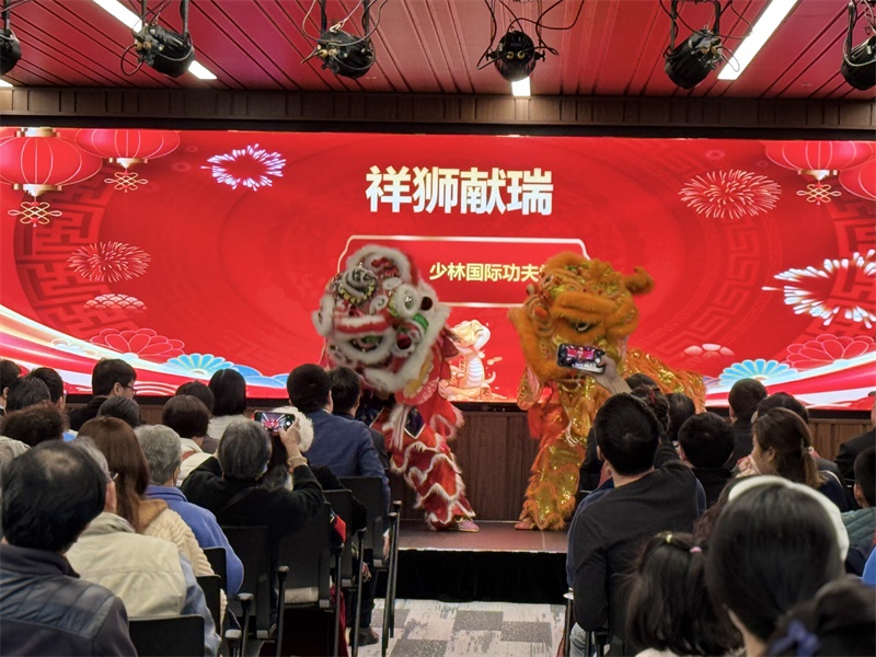 活動現(xiàn)場舞獅表演。主辦方供圖