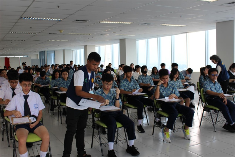 考試現(xiàn)場。印尼雅加達華文教育協(xié)調(diào)機構(gòu)供圖