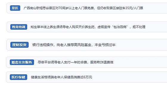 網(wǎng)友在“人民投訴”平臺(tái)反映涉銀發(fā)消費(fèi)相關(guān)糾紛。（“人民投訴”用戶投訴截圖）