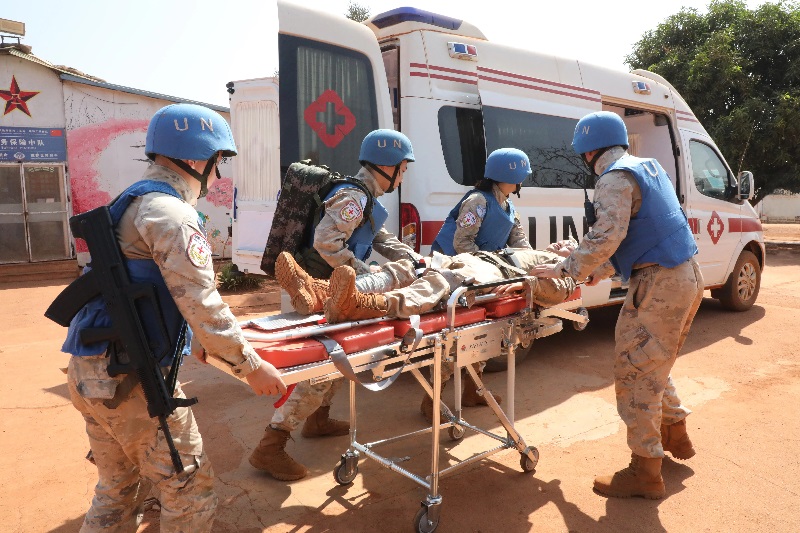 演練現(xiàn)場。張曉昆攝。