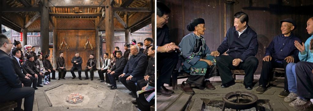 左圖由新華社記者謝環(huán)馳拍攝；右圖由新華社記者蘭紅光拍攝。