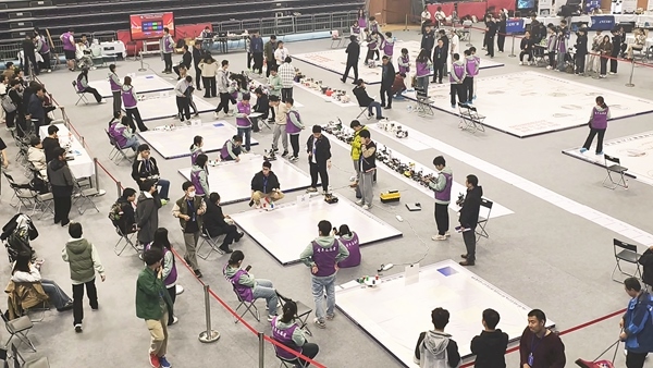 比賽現(xiàn)場。北京建筑大學供圖