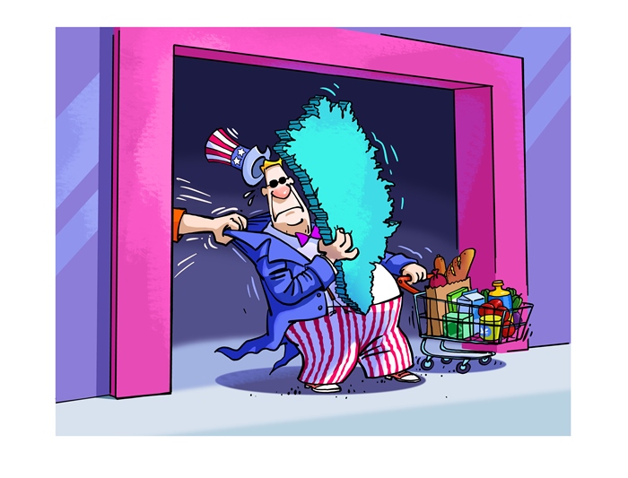 漫畫(huà)作者：馬宏亮（人民網(wǎng)版權(quán)圖片，未經(jīng)授權(quán)請(qǐng)勿轉(zhuǎn)載。）