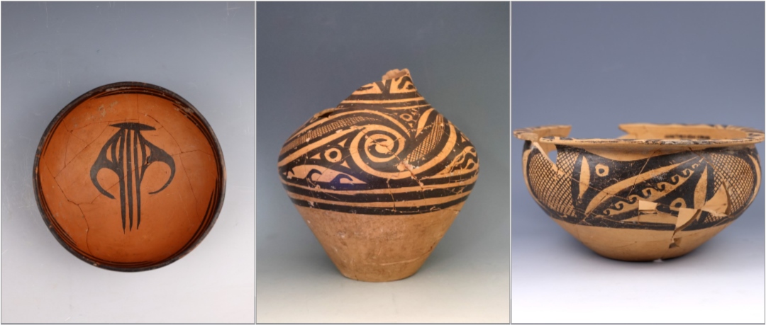 甘肅臨洮寺洼遺址出土的馬家窯類型彩陶。全國(guó)十大考古新發(fā)現(xiàn)活動(dòng)辦公室供圖