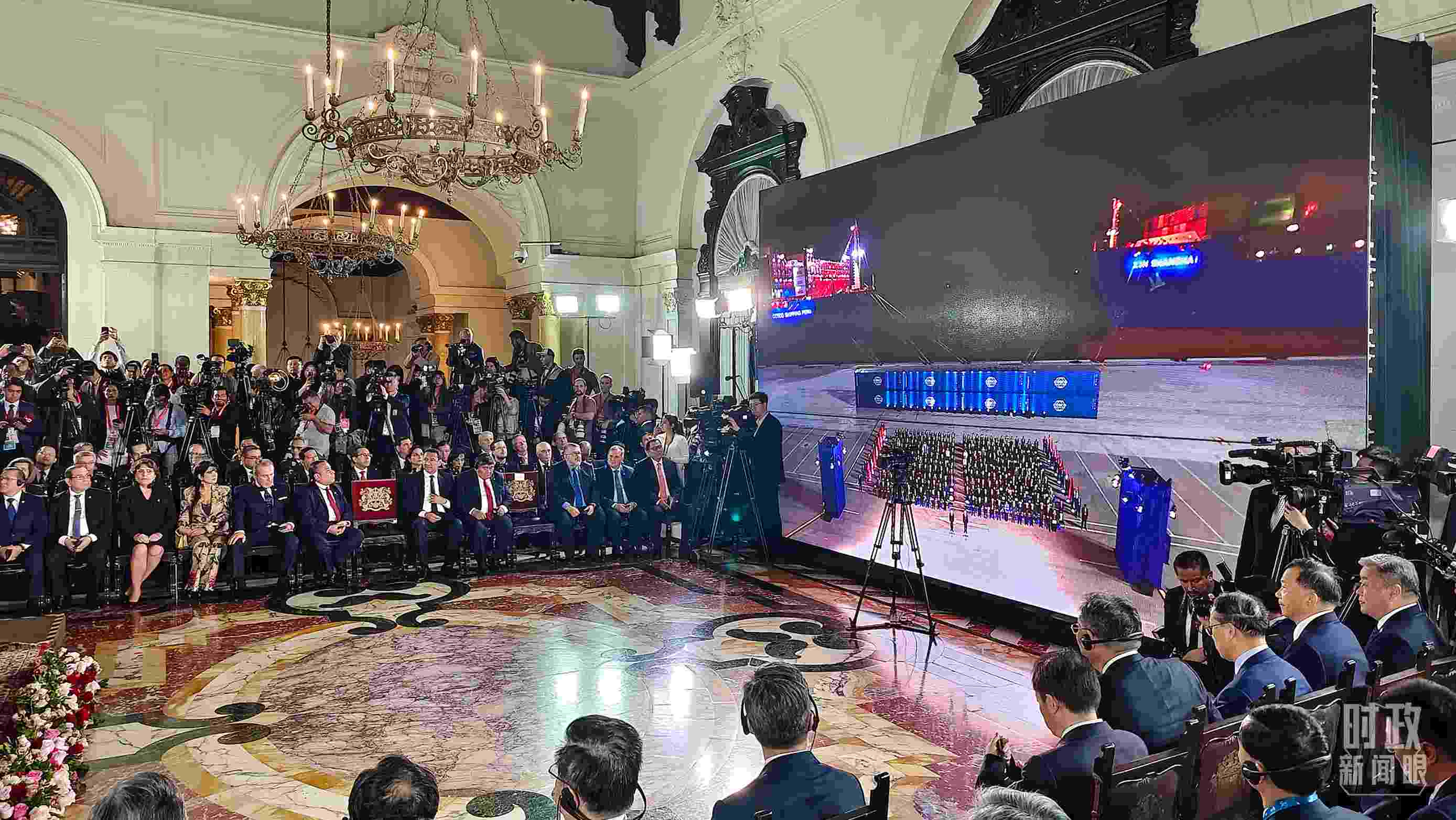 錢凱港開港儀式現(xiàn)場。（總臺央視記者韓銳拍攝）