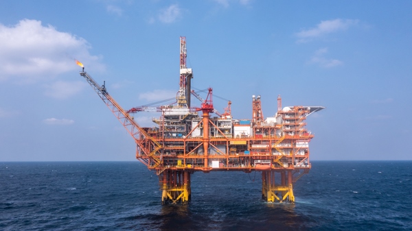 我國首個海上CCUS項(xiàng)目設(shè)施恩平15-1平臺。受訪者供圖